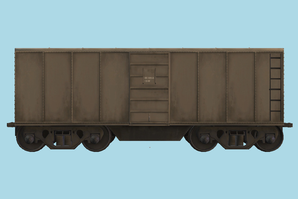 Train Boxcar 3d model
